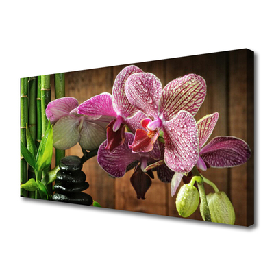 Quadro canvas Flores Planta de Bambu