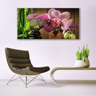 Quadro canvas Flores Planta de Bambu