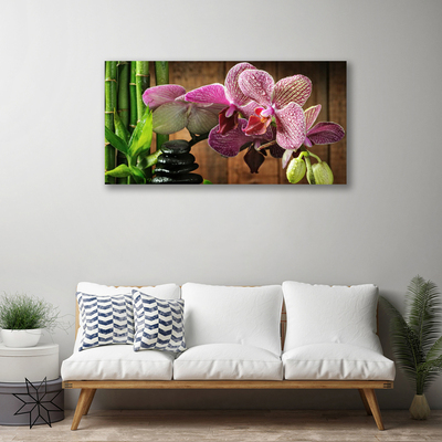 Quadro canvas Flores Planta de Bambu