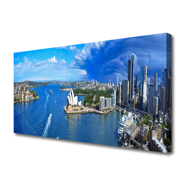 Quadro canvas Casas da Cidade do Mar