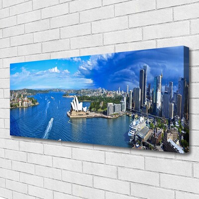 Quadro canvas Casas da Cidade do Mar