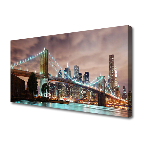 Quadro em tela Arquitetura da Cidade da Ponte