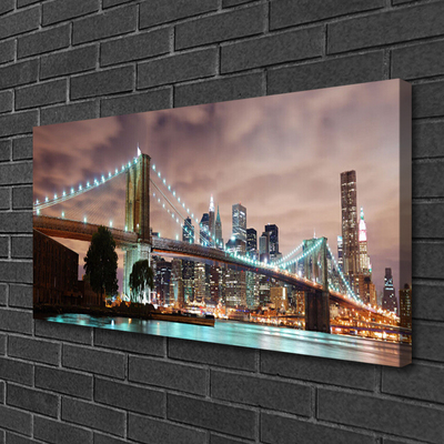 Quadro em tela Arquitetura da Cidade da Ponte