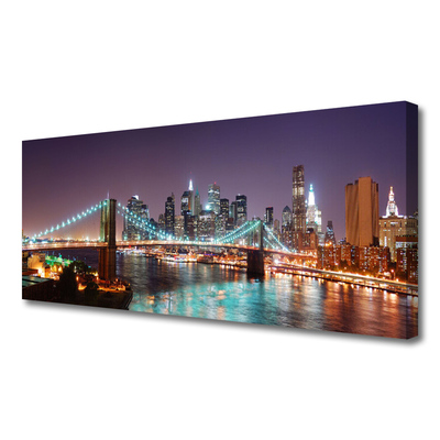 Quadro em tela Arquitetura da Cidade da Ponte