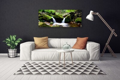 Quadro em tela Cachoeira Rochas Natureza