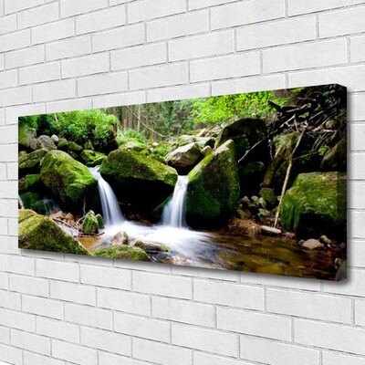 Quadro em tela Cachoeira Rochas Natureza