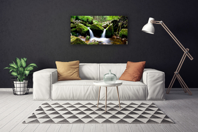 Quadro em tela Cachoeira Rochas Natureza