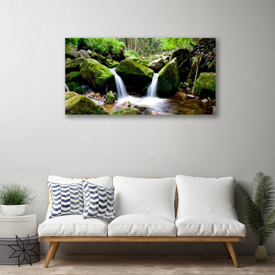 Quadro em tela Cachoeira Rochas Natureza