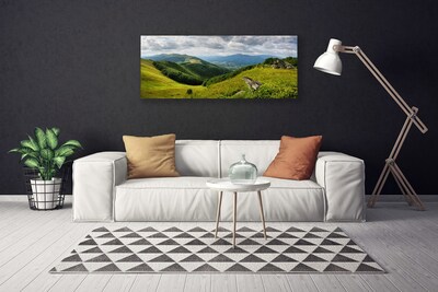 Quadro canvas Paisagem de prados de montanha
