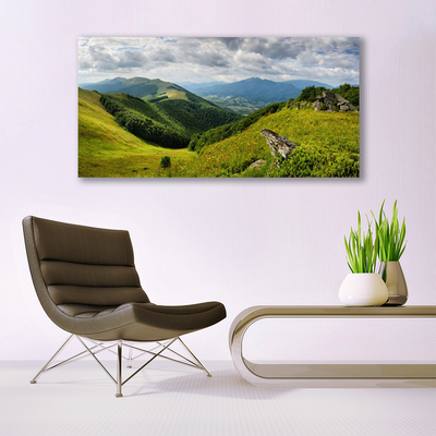 Quadro canvas Paisagem de prados de montanha