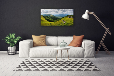Quadro canvas Paisagem de prados de montanha