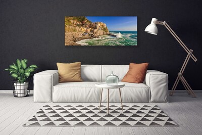 Quadro canvas Paisagem das Montanhas do Mar