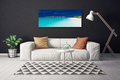 Quadro em tela Paisagem de praia e mar