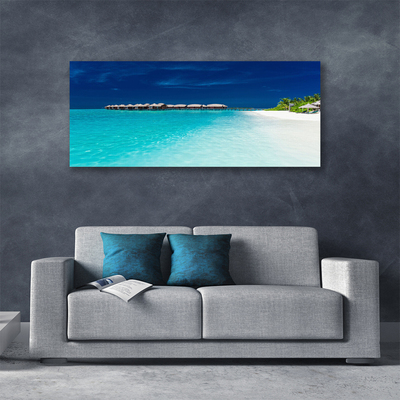 Quadro em tela Paisagem de praia e mar
