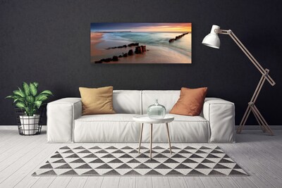 Quadro em tela Paisagem da Praia do Oceano