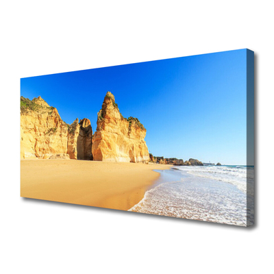 Quadro canvas Paisagem da Praia do Oceano