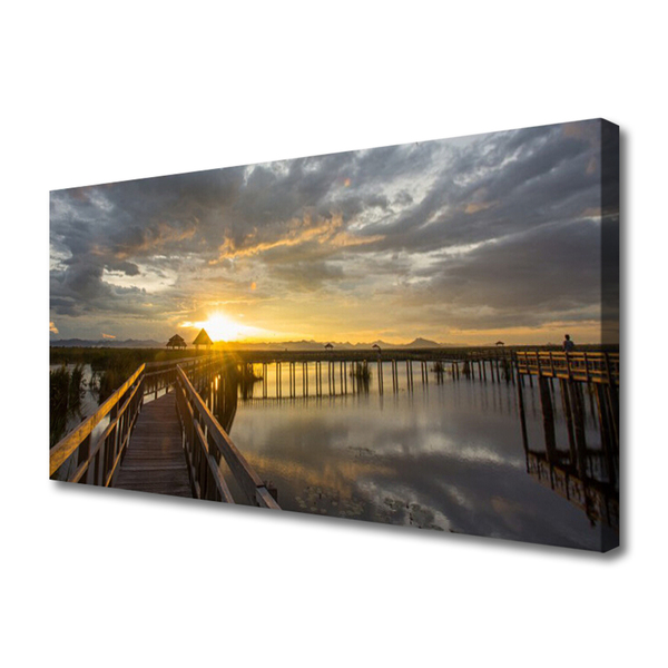 Quadro em tela Arquitetura da Ponte Marítima