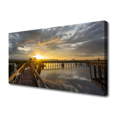 Quadro em tela Arquitetura da Ponte Marítima