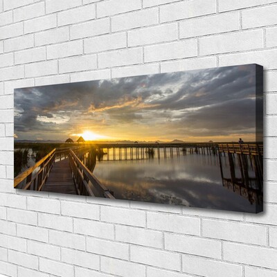 Quadro em tela Arquitetura da Ponte Marítima