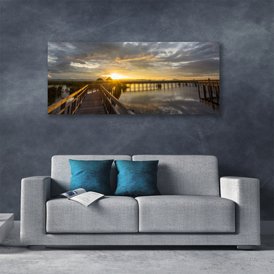 Quadro em tela Arquitetura da Ponte Marítima