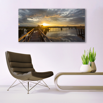 Quadro em tela Arquitetura da Ponte Marítima