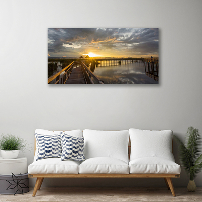 Quadro em tela Arquitetura da Ponte Marítima