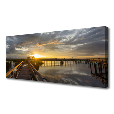 Quadro em tela Arquitetura da Ponte Marítima