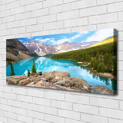 Quadro canvas Montanhas Lago Natureza