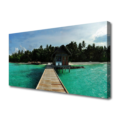 Quadro canvas Arquitetura da Ponte Marítima