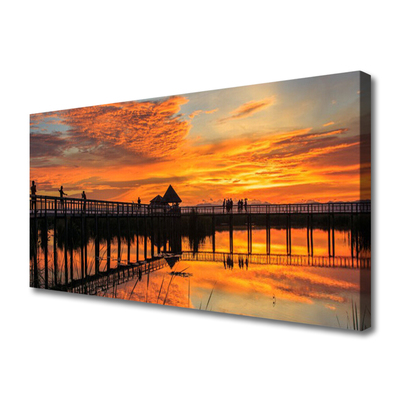 Quadro canvas Arquitetura da Ponte Marítima