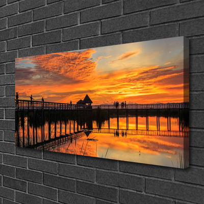 Quadro canvas Arquitetura da Ponte Marítima