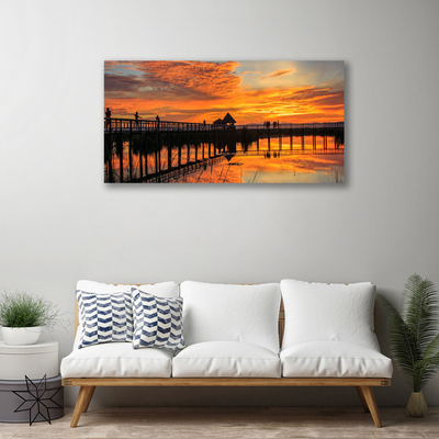 Quadro canvas Arquitetura da Ponte Marítima