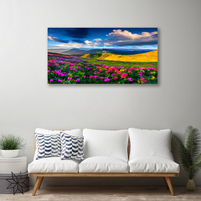Quadro canvas Flores do Prado Natureza Planta