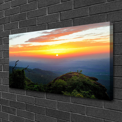Quadro canvas Paisagem de floresta de montanha Natureza