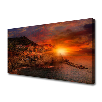 Quadro canvas Paisagem da Cidade do Mar