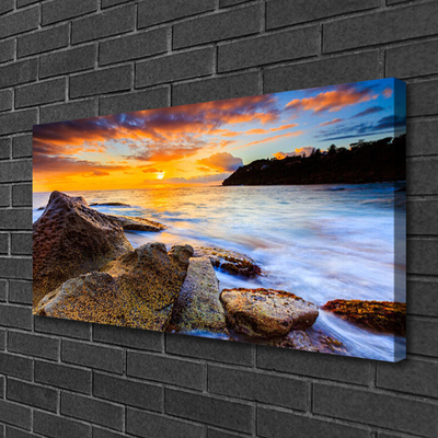 Quadro canvas Paisagem do Mar de Pedras