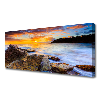 Quadro canvas Paisagem do Mar de Pedras