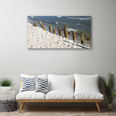 Quadro canvas Paisagem de praia e mar