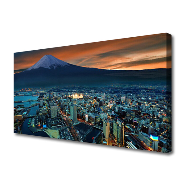 Quadro em tela Casas na Montanha da Cidade