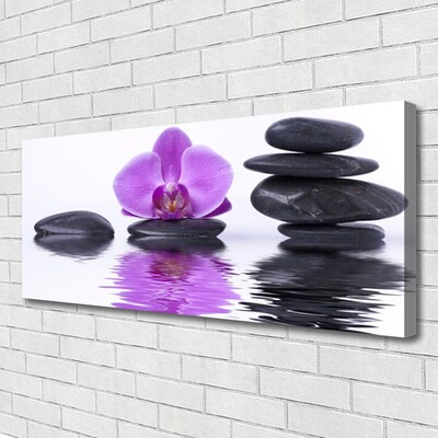 Quadro canvas Espelho de flor reflexo de água