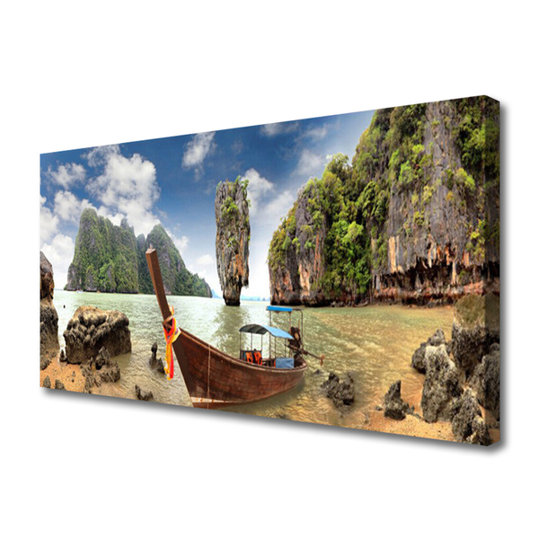 Quadro canvas Paisagem de Boat Rocks