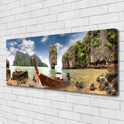 Quadro canvas Paisagem de Boat Rocks