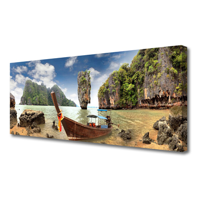 Quadro canvas Paisagem de Boat Rocks