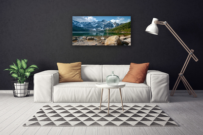 Quadro em tela Paisagem de lago de montanha