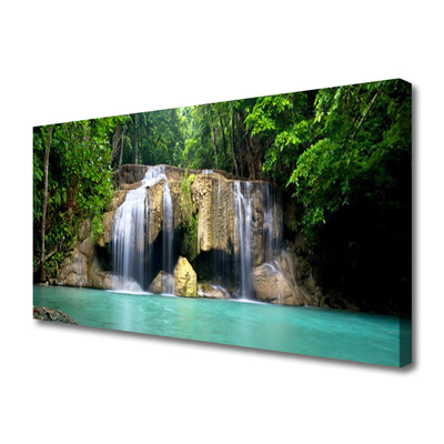 Quadro em tela Cachoeira Árvore Natureza