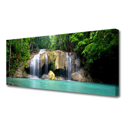 Quadro em tela Cachoeira Árvore Natureza