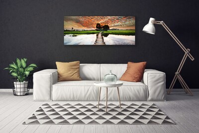 Quadro canvas Paisagem do Lago Bridge