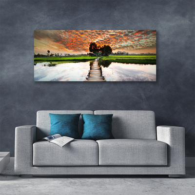 Quadro canvas Paisagem do Lago Bridge