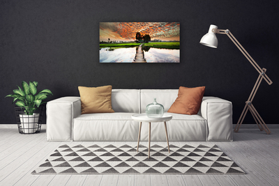 Quadro canvas Paisagem do Lago Bridge