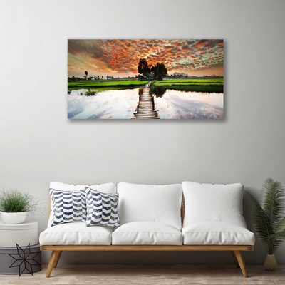 Quadro canvas Paisagem do Lago Bridge